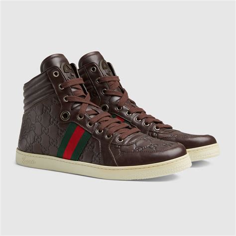 gucci shoes men's sneakers|men's gucci high top sneakers.